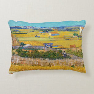 Almofada Decorativa Vincent van Gogh - Colheita em La Crau