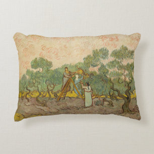 Almofada Decorativa Vincent van Gogh - Mulheres Escolhendo Azeitonas