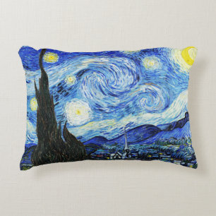 Almofada Decorativa Vincent Van Gogh, pintura A Noite Estrelada
