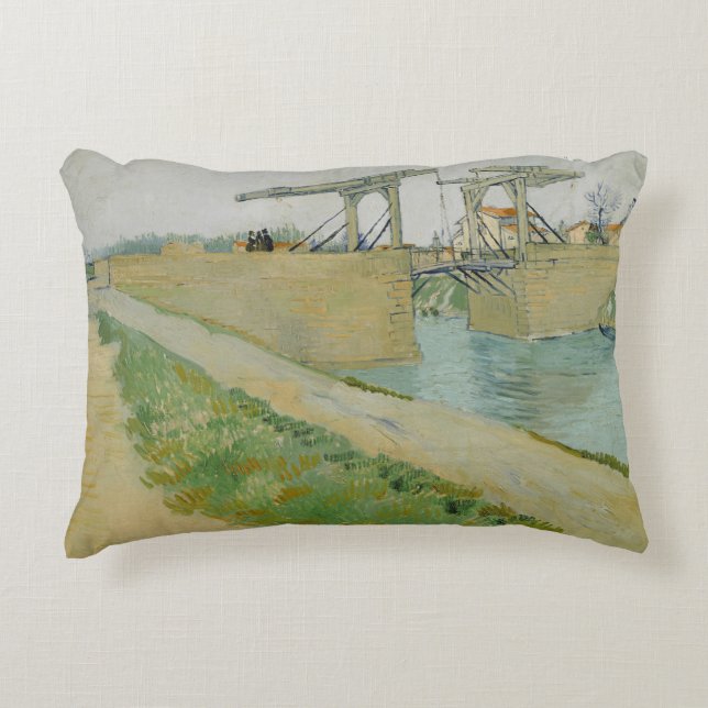 Almofada Decorativa Vincent van Gogh - Ponte Langlois (Frente)