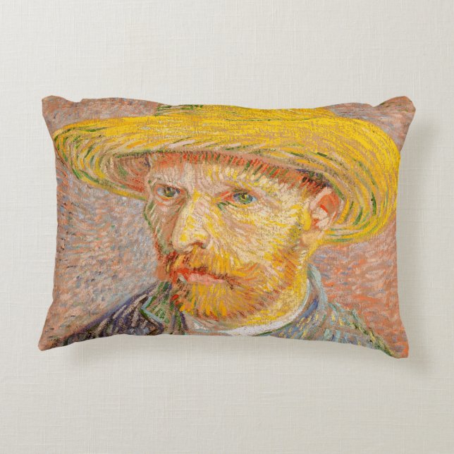 Almofada Decorativa Vincent Van Gogh - Retrato impressionista (Verso)