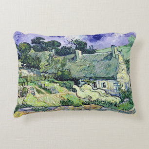 Almofada Decorativa Vincent van Gogh Thatched casas de campo em