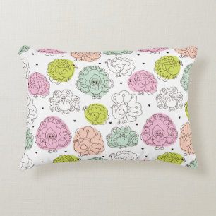 Almofada Decorativa vinheta de papel de parede para crianças de pavão
