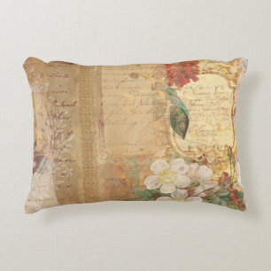 Almofada Decorativa Vintage Botânica Retro-Vitoriano Vencimento 