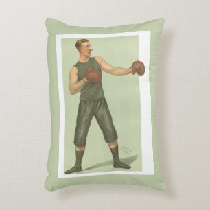 Almofada Decorativa Vintage Boxer com Trunfos Verdes Longos