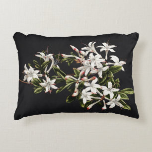 Almofada Decorativa Vintage Branch of White Azaleas in Bloom