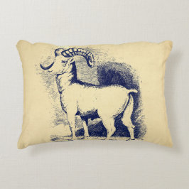 ALMOFADA DECORATIVA VINTAGE GRANDE OVINO DE CORNO