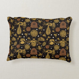 Almofada Decorativa Vintage Honey Bumblebee Black