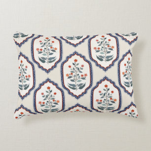 Almofada Decorativa Vintage oriental sem costura com sutiã de flor