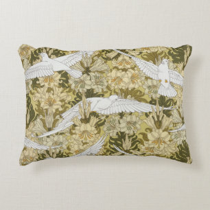 Almofada Decorativa Vintage padrão floral Dove & Lily em verde sálvia