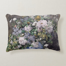 Almofada Decorativa Vintage Pierre Auguste Renoir Primavera Buquê