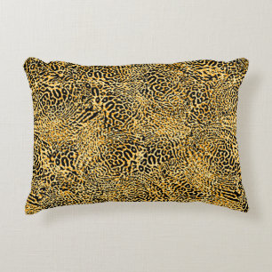 Almofada Decorativa Vintage seamless ethnic spotted animal pattern. Bo