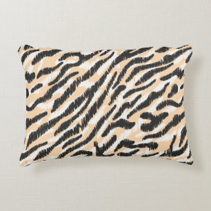 Almofada Decorativa Vintage sem costura escribble zebra patê de pele 