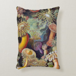 Almofada Decorativa Vintage Underwater Sea Anemones por Ernst Haeckel