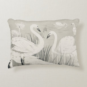 Almofada Decorativa Vintage Wild Swan