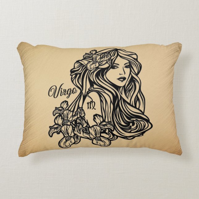 Almofada Decorativa Virgo Zodiac Anônimo (Frente)