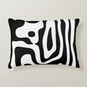 Almofada Decorativa Vise Grip: Abstrato preto e branco