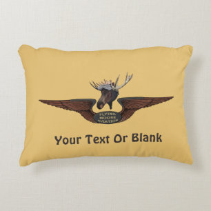 Almofada Decorativa Voando Moose Bush Piloto Wings