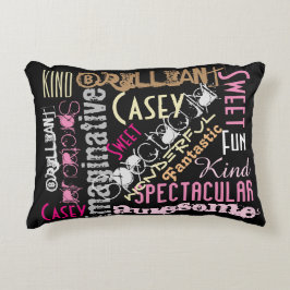 Almofada Decorativa Você é Incrível! Colagem de Palavras Personalizada