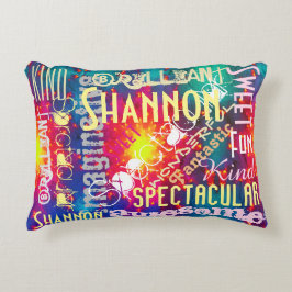 Almofada Decorativa Você é Incrível! Colagem de Palavras Personalizada
