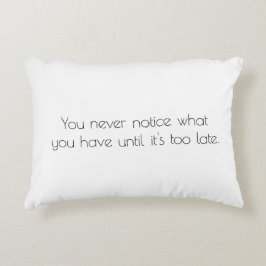 Almofada Decorativa Você Nunca Nota Travesseiro De Destaque
