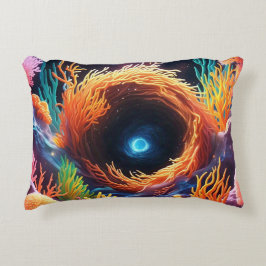 Almofada Decorativa Vórtex Coral Subaquático
