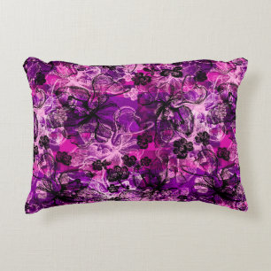 Almofada Decorativa Wahine Lace Hawaiian Orchid Collage