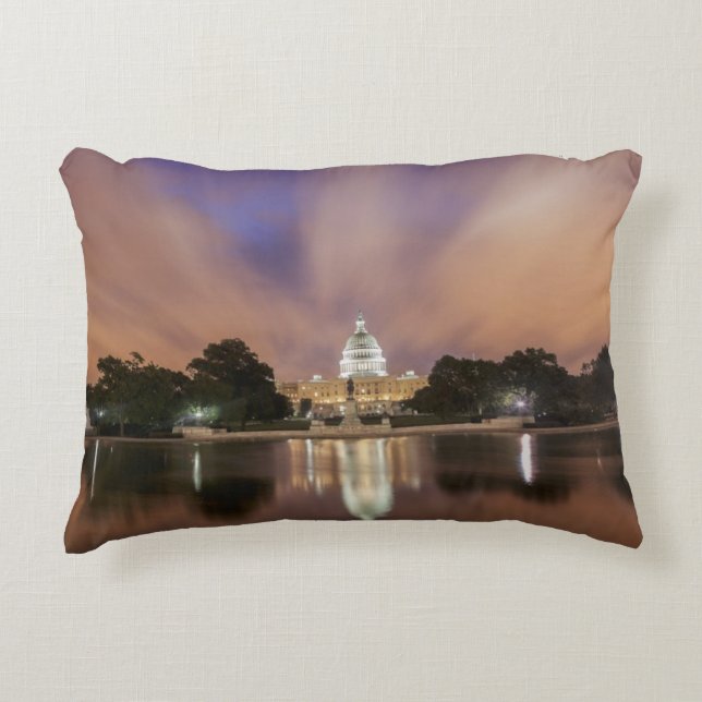 Almofada Decorativa Washington DC, construção do Capitólio (Frente)