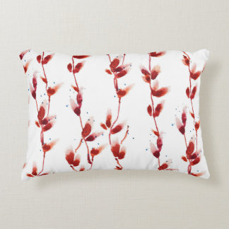 Almofada Decorativa Watercolor Pussy-Willow Pattern: Nature Beauty.