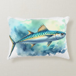 Almofada Decorativa Watercolor Series: Mackerel