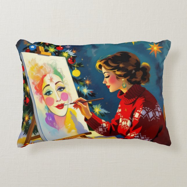 Almofada Decorativa „Weihnachtliche Harmonie“ (Frente)