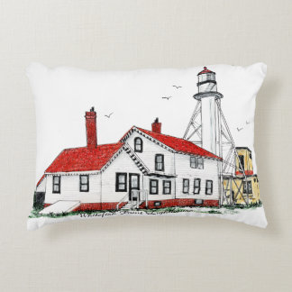 Almofada Decorativa Whitefish Point Lighthouse Pillow