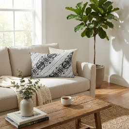 Almofada Decorativa Wildcat Matrix - Bengal Cat Leopard Black & White