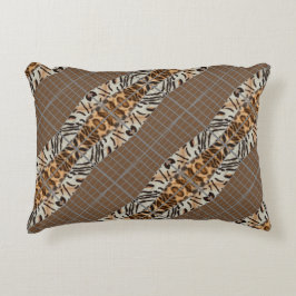 Almofada Decorativa Wildcat Matrix - Bengal Cat Leopard Coffee Pillow