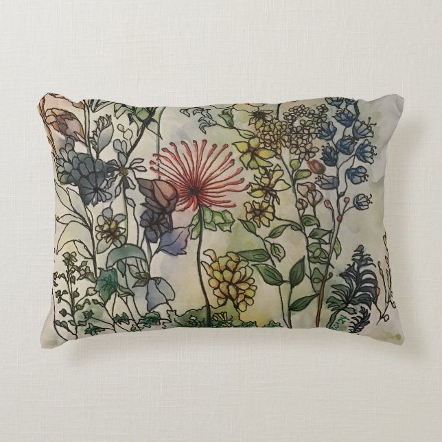 Almofada Decorativa Wildflower print (Frente)