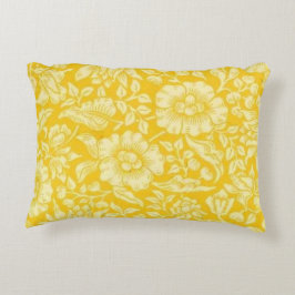Almofada Decorativa William Morris - Amarelo Mallow