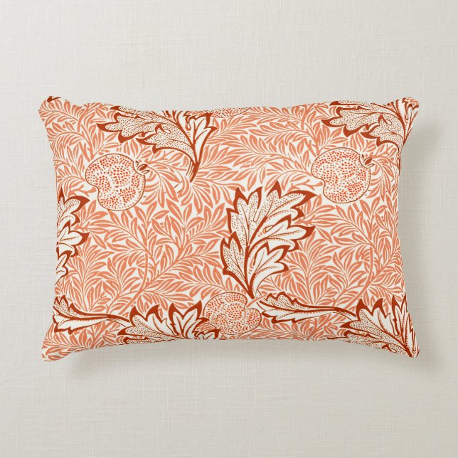 Almofada Decorativa William Morris Botanical Apple Design (Frente)