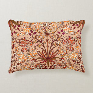 Almofada Decorativa William Morris Hyacinth Impressão, Brown e Beige