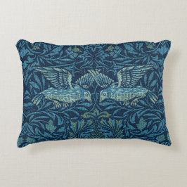 Almofada Decorativa William Morris Vintage Bird Foliage Blue