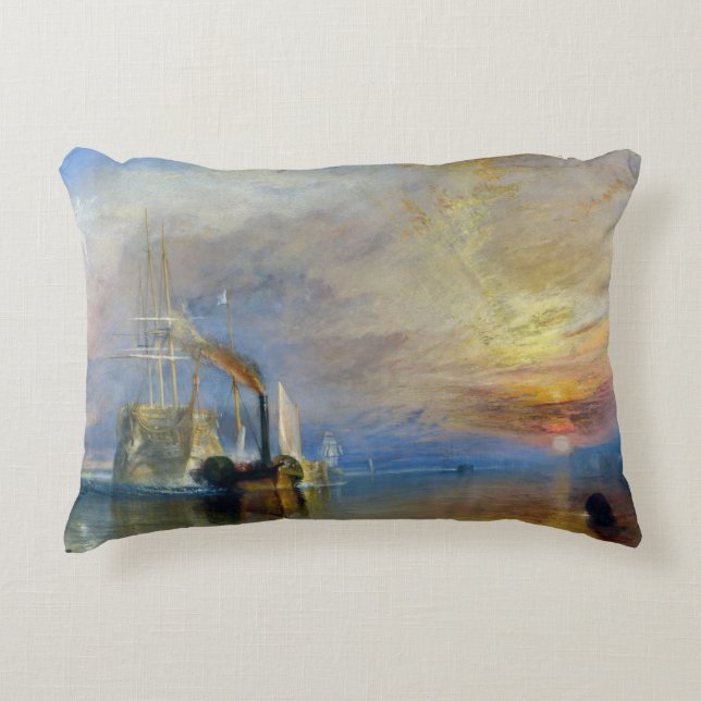 Almofada Decorativa William Turner - O Fighting Temeraire (Frente)