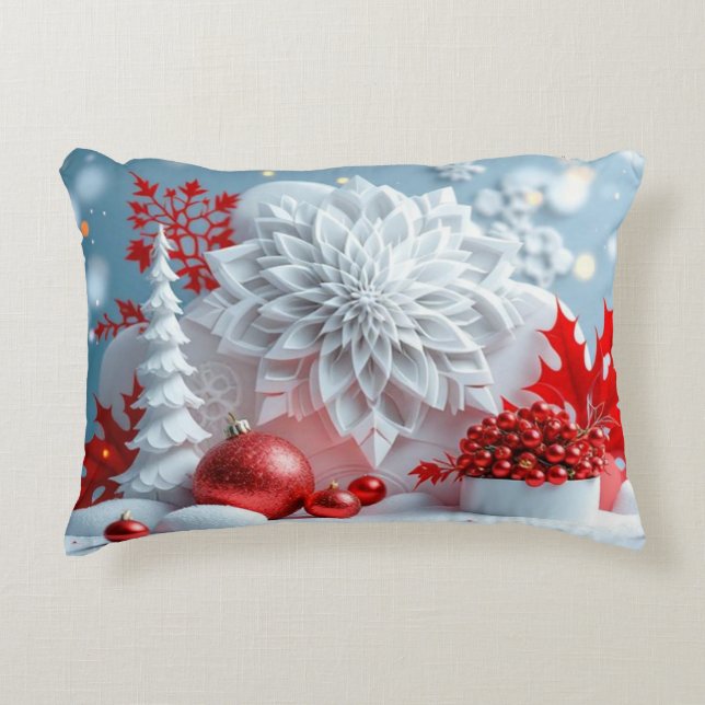 Almofada Decorativa Winter Blossom Composition (Frente)