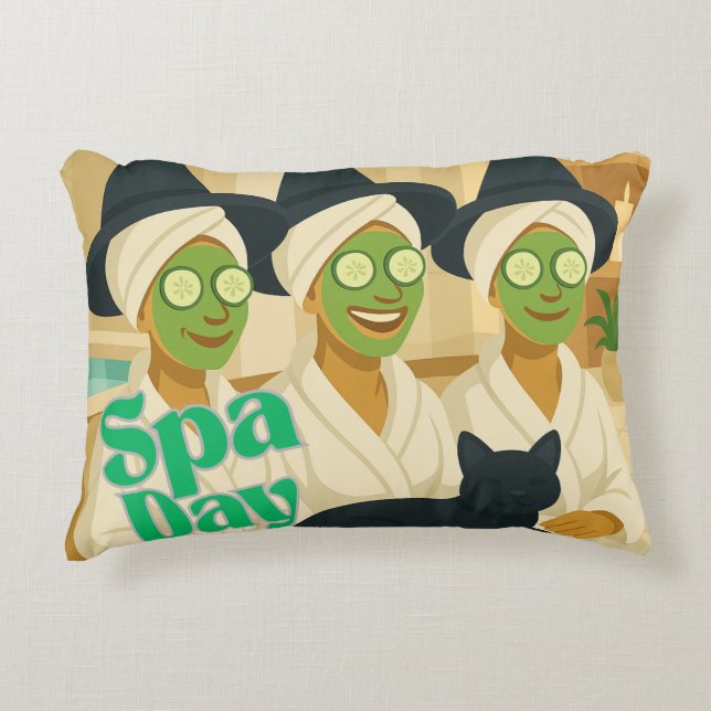 Almofada Decorativa Witch Spa Day Funny Humor  (Frente)