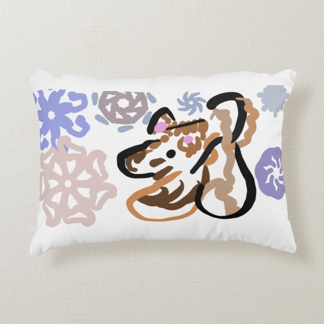 Almofada Decorativa Wolf winter love (Frente)