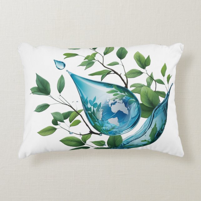 Almofada Decorativa World Water Day (Frente)