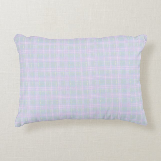 Almofada Decorativa Xadrez Azul Praire (Frente)