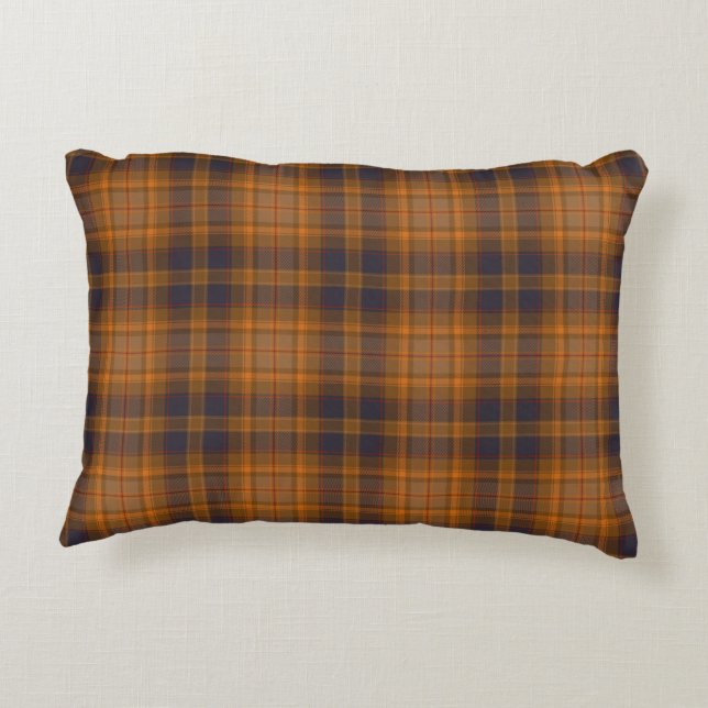 Almofada Decorativa Xadrez Brown Checkered Tartan (Verso)