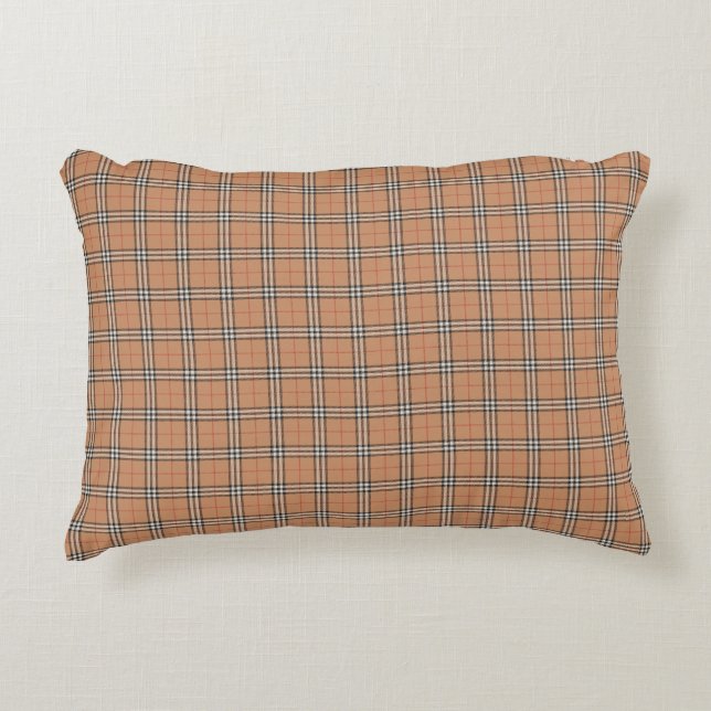 Almofada Decorativa Xadrez Burberry  (Frente)