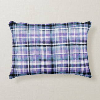 Almofada Decorativa Xadrez Roxo Moderna e Humana