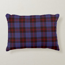 Almofada Decorativa xadrez tartan azul marinho vermelho