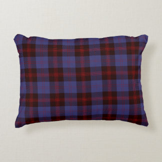 Almofada Decorativa xadrez tartan azul marinho vermelho